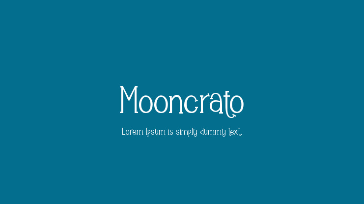 Mooncrato Font
