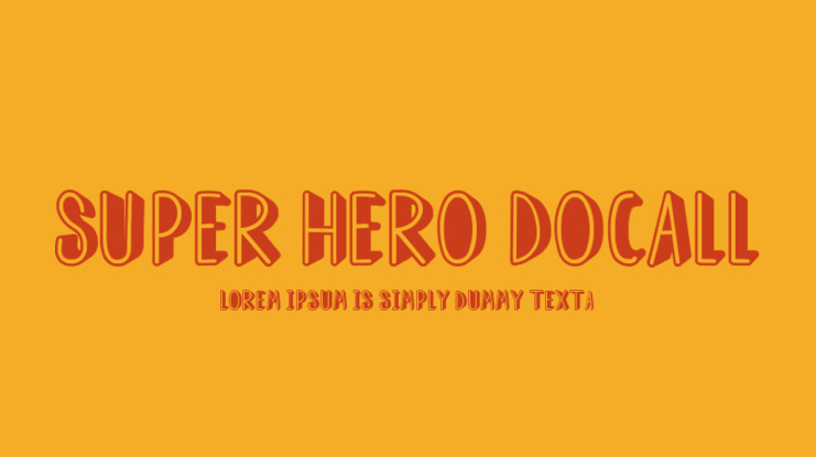 Super Hero Docall Font
