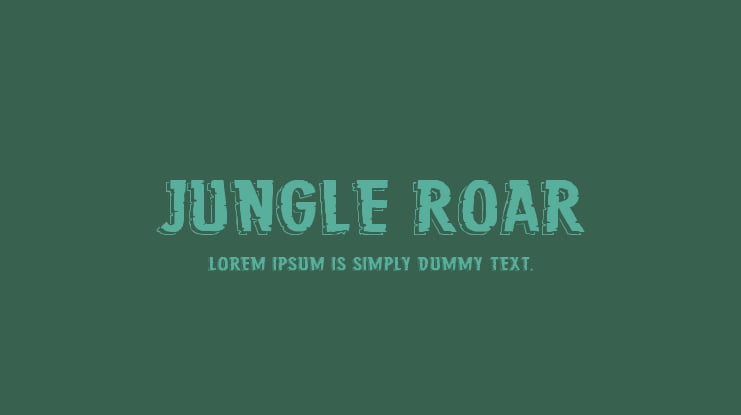 Jungle Roar Font Family
