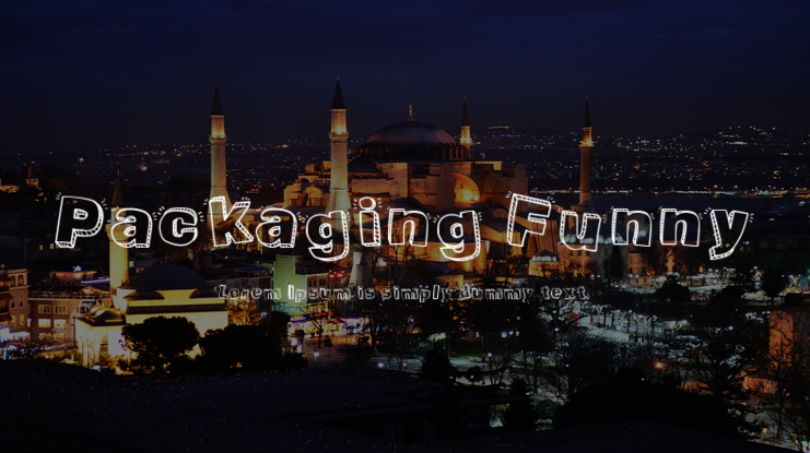 Packaging Funny Font