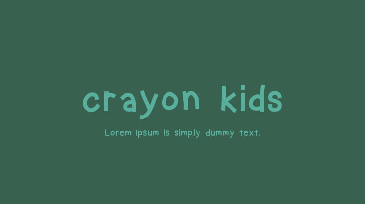 crayon kids Font