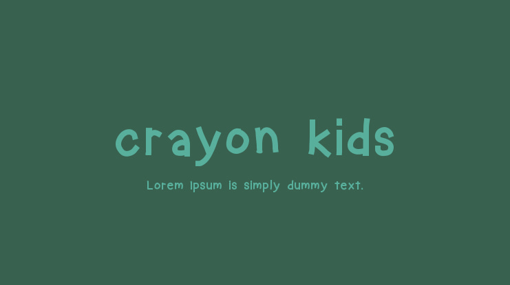 crayon kids Font