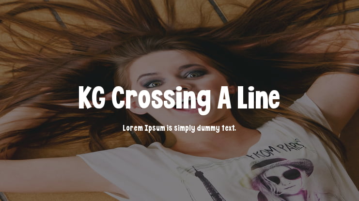 KG Crossing A Line Font