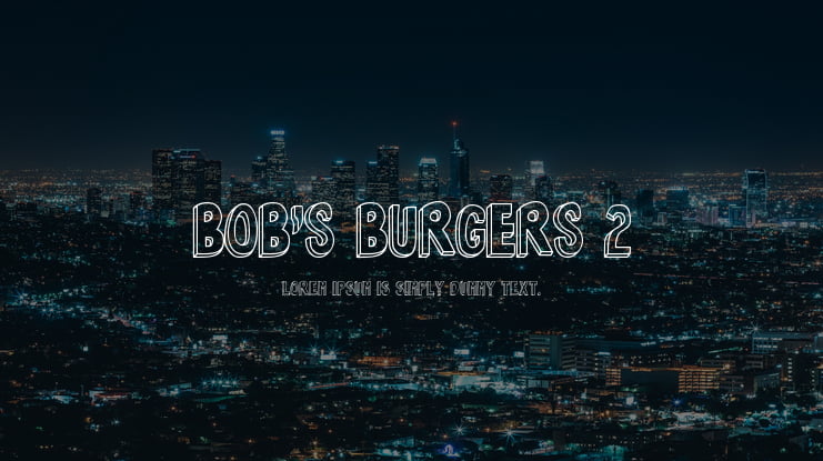 Bob's Burgers 2 Font Family
