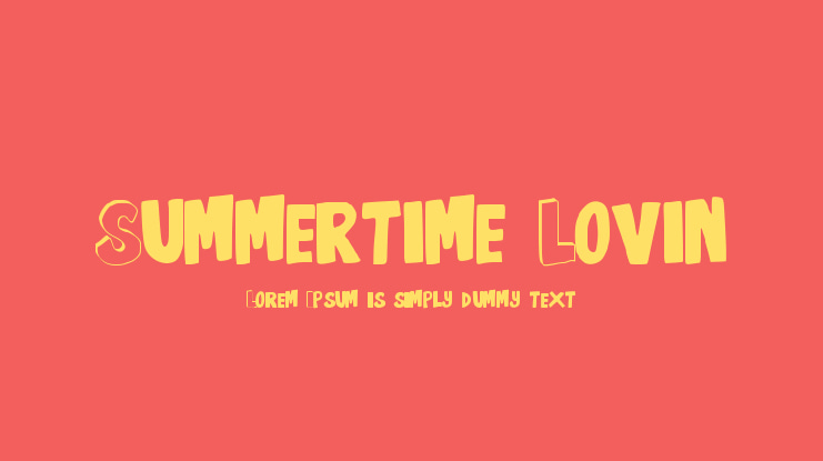 Summertime Lovin Font