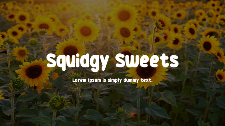 Squidgy Sweets Font