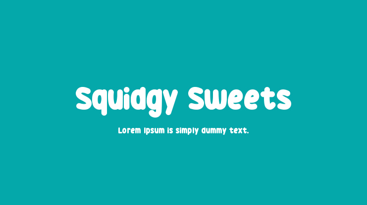 Squidgy Sweets Font