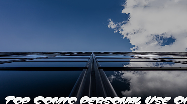 Top Comic Personal Use Only Font