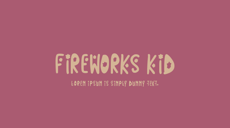 Fireworks Kid Font