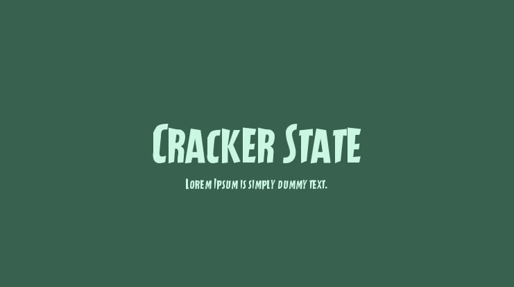 Cracker State Font