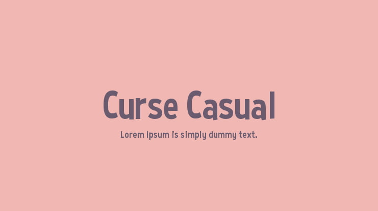 Curse Casual Font