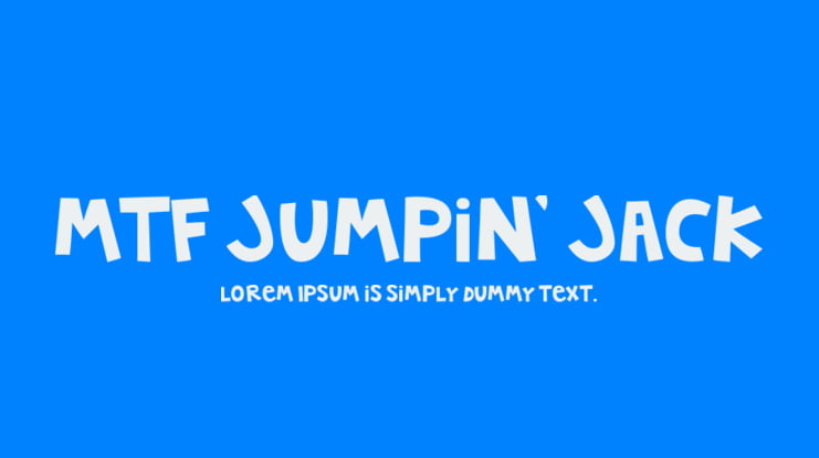 MTF Jumpin' Jack Font
