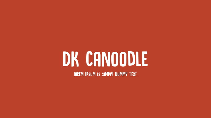 DK Canoodle Font