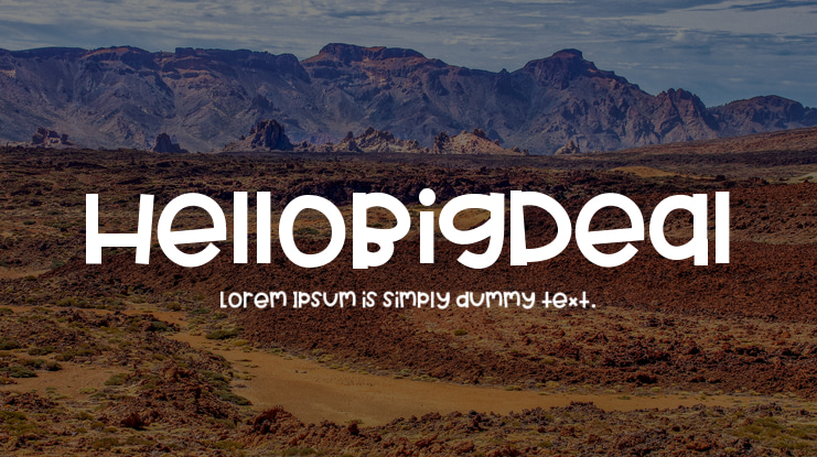 HelloBigDeal Font