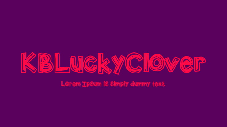 KBLuckyClover Font