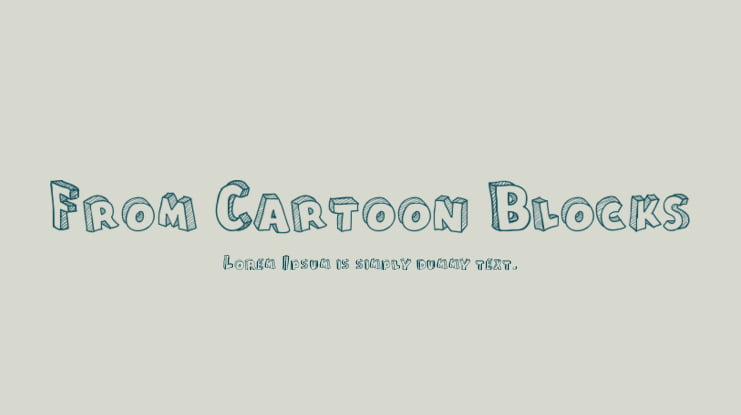 From Cartoon Blocks Font