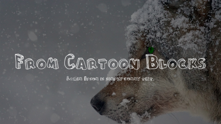 From Cartoon Blocks Font