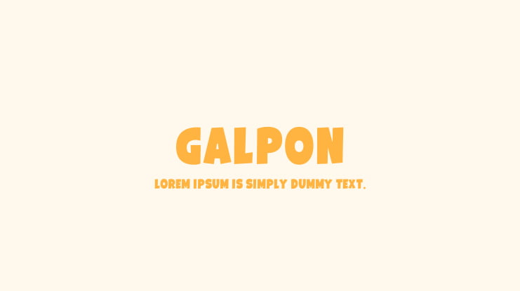 Galpon Font