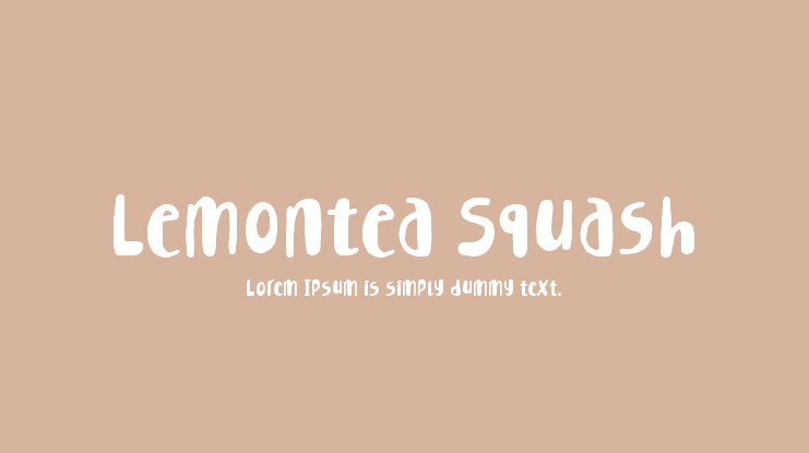 Lemontea Squash Font Family