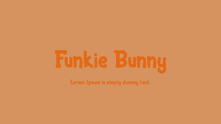 Funkie Bunny Font
