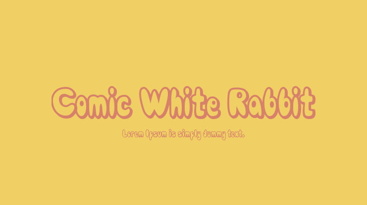 Comic White Rabbit Font