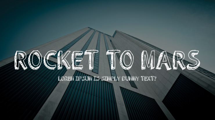 ROCKET TO MARS Font