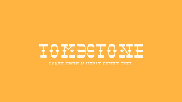 Tombstone Font Family