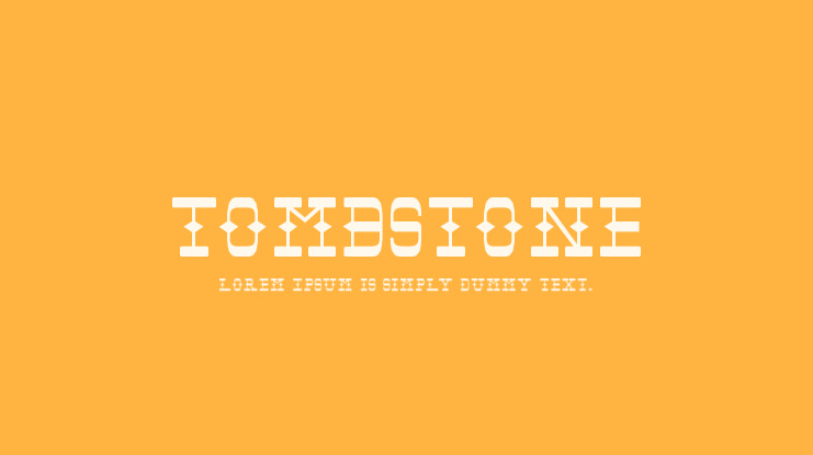 Tombstone Font Family