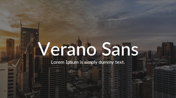 Verano Sans Font Family