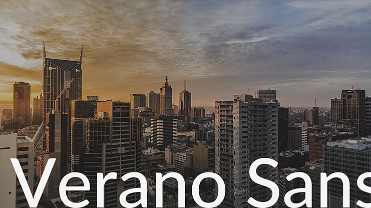 Verano Sans Font Family