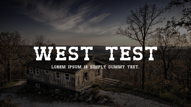 West Test Font