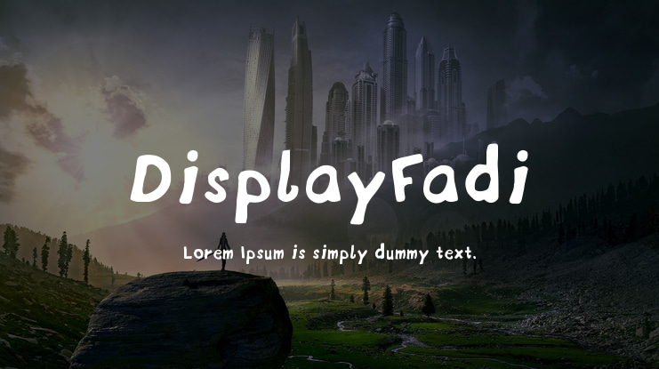 DisplayFadi Font