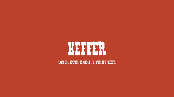 Heffer Font