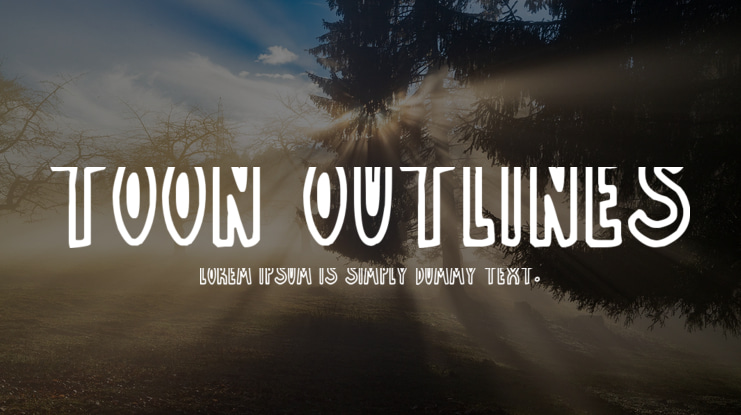 Toon Outlines Font