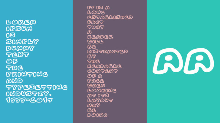 Fat Wobble Outlines Font