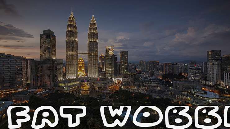 Fat Wobble Outlines Font