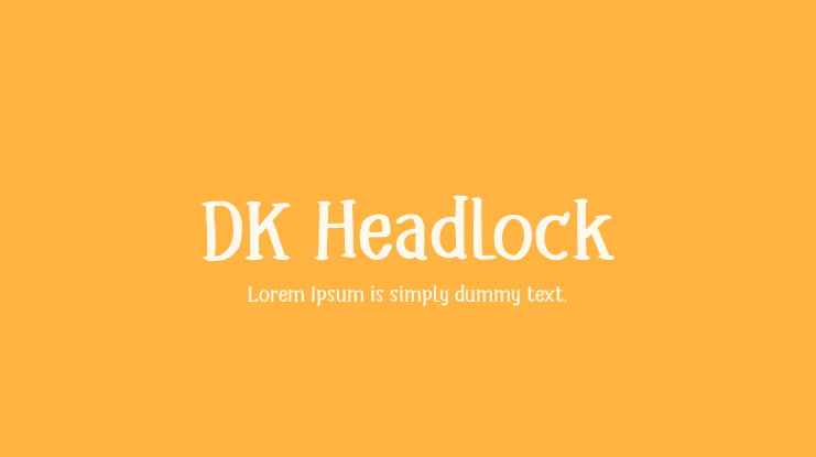 DK Headlock Font