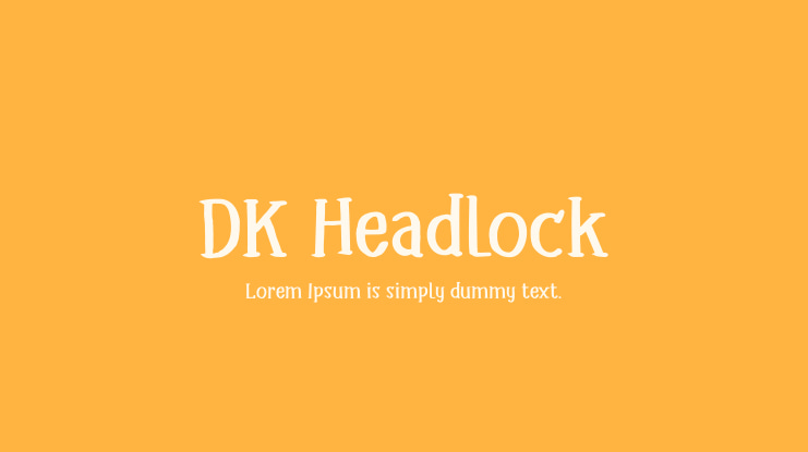 DK Headlock Font
