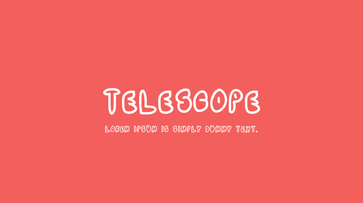 TELESCOPE Font