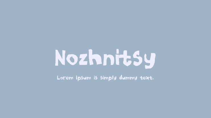 Nozhnitsy Font