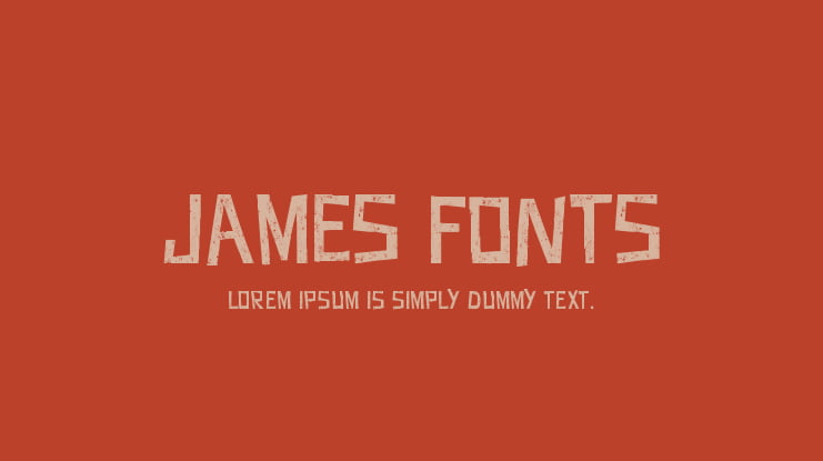 JAMES FONTS Font