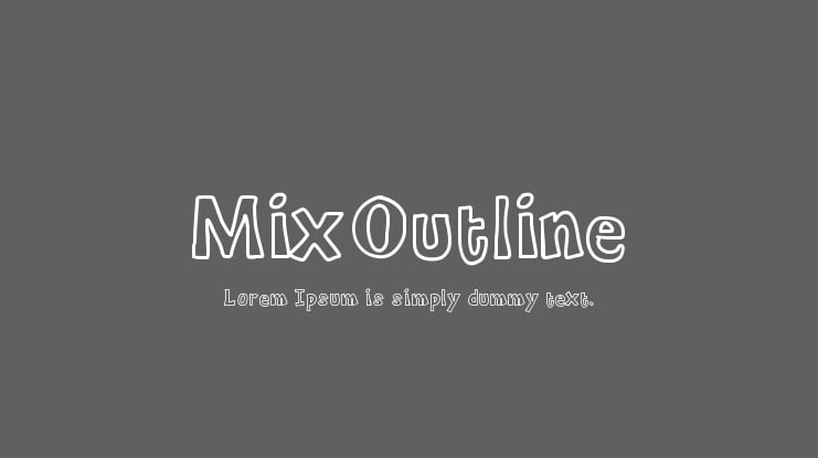 MixOutline Font