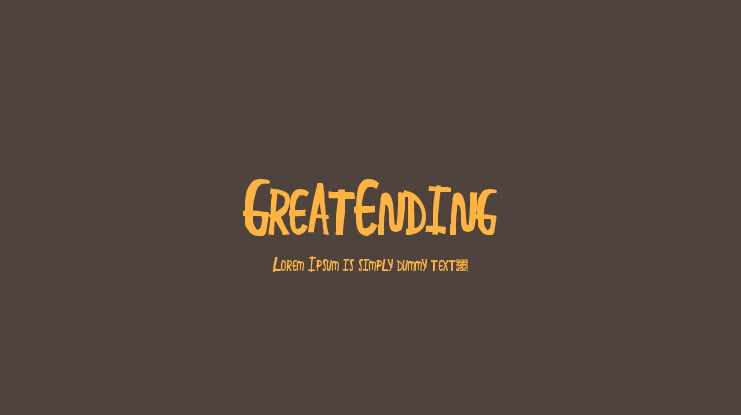 GreatEnding Font