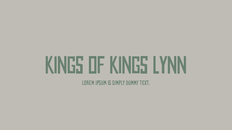 Kings of Kings Lynn Font