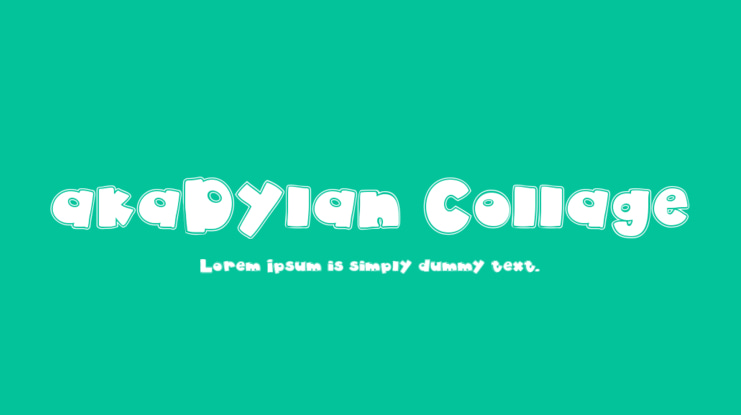 akaDylan Collage Font Family