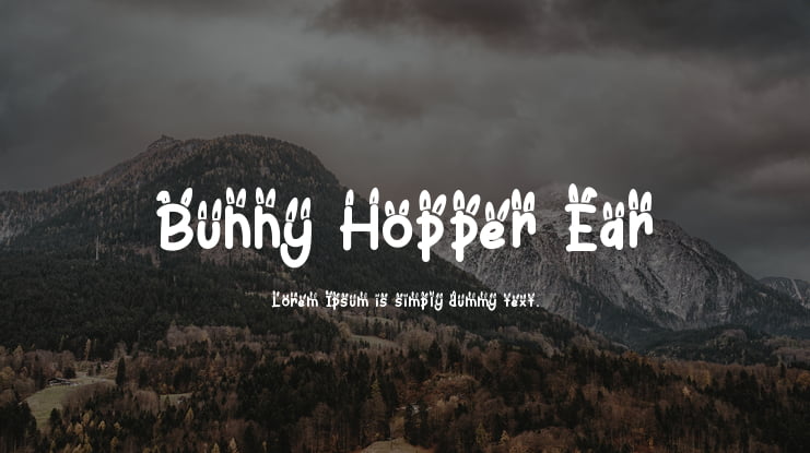 Bunny Hopper Ear Font Family