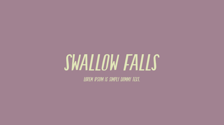 Swallow Falls Font Family