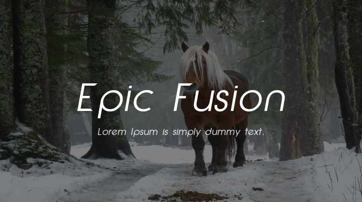Epic Fusion Font Family