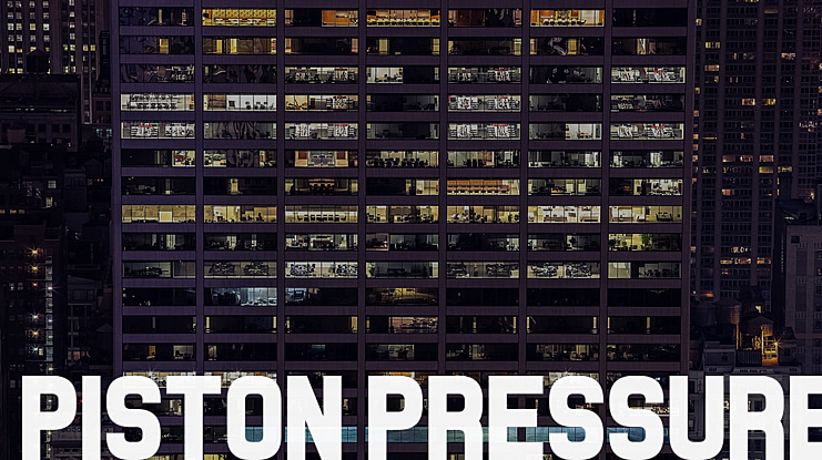 Piston Pressure Font
