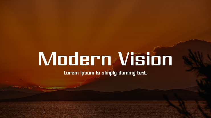Modern Vision Font
